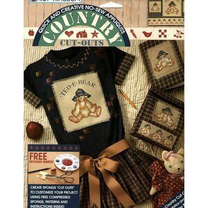 Vintage 90s Daisy Kingdom No Sew Applique Patterns C1231681 Ted E. Bear With Spo